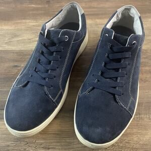 Florsheim Men's Edge Lace Up Leather Oxford Shoes Size 9 Navy Blue 14223410